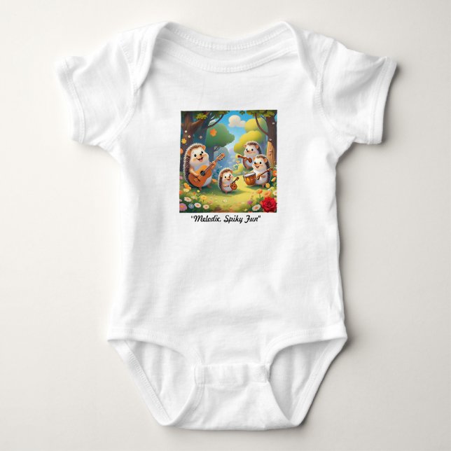 "Igel Harmony" Baby Strampler (Vorderseite)