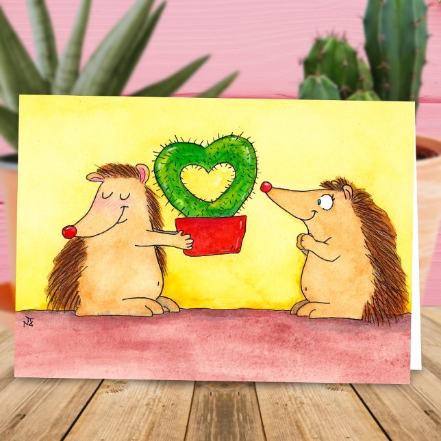 Igel Heart Cactus von Nicole Janes Karte (Von Creator hochgeladen)