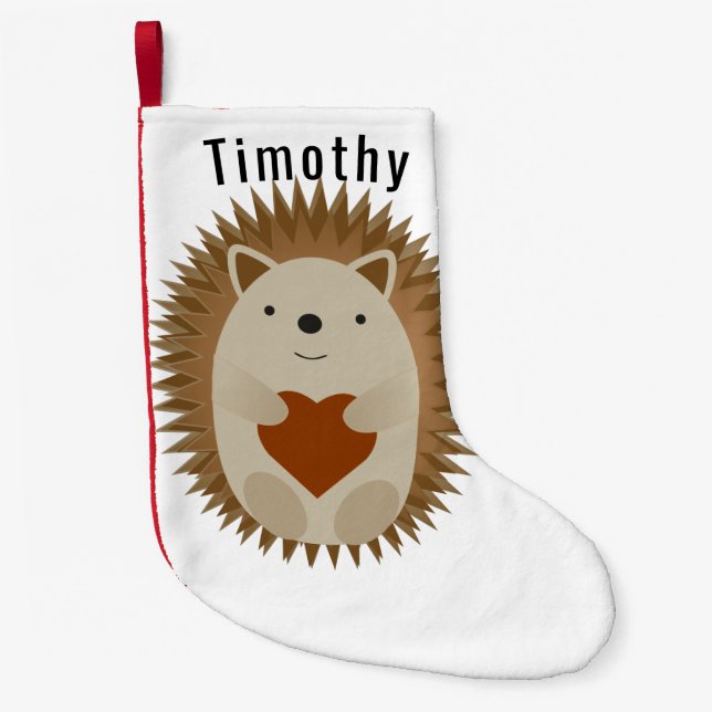 Igel Heart Kleiner Weihnachtsstrumpf (Vorderseite)