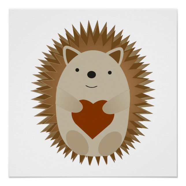 Igel Heart Poster (Vorderseite)