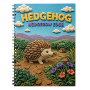 Igel, Heckenrand-Ton-Kunst Notizblock