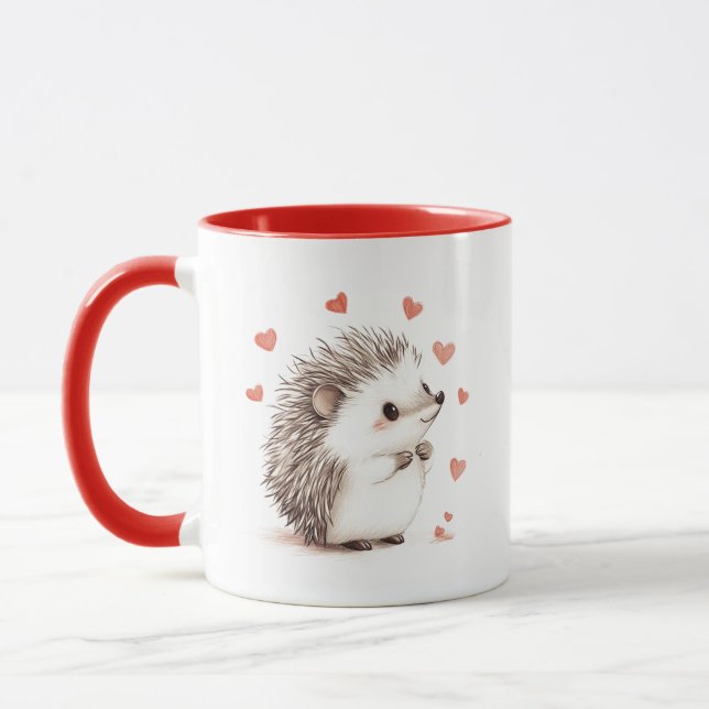Igel, Hedgehugs, Geschenk für BESTE FREUNDIN, Freu Tasse (Links)