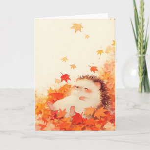 Igel-Herbstschlaf Karte