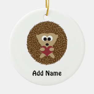 Igel Herzumarmung Keramikornament