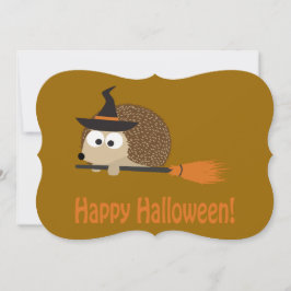 Igel Hexenmeister Halloween-Party Einladung