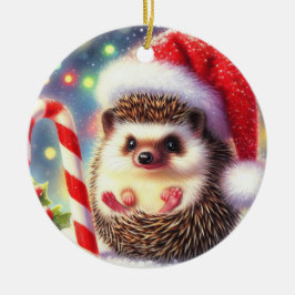Igel Holiday Hedgie Weihnachten Keramik Ornament