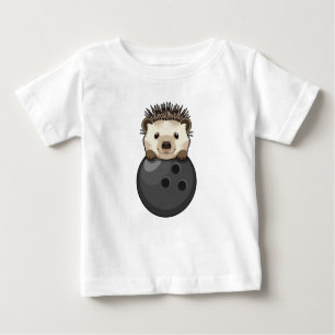 Igel im Bowling mit Bowlingball Baby T-shirt