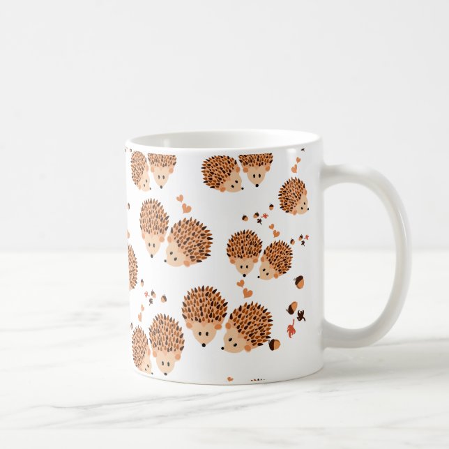 Igel im Herbst Tasse (Rechts)