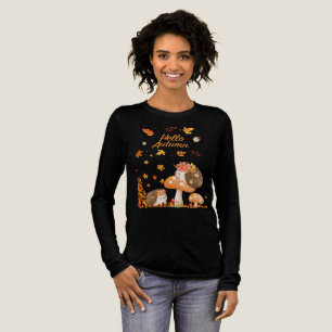 Igel im Herbstumfeld Tri-Blend Shirt