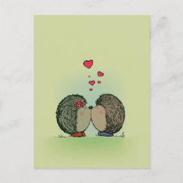 Igel in der Liebe Postkarte