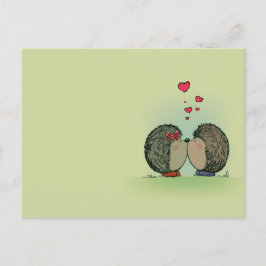 Igel in der Liebe Postkarte