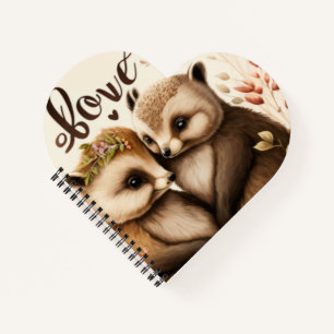 Igel in Liebe Poster Notizbuch