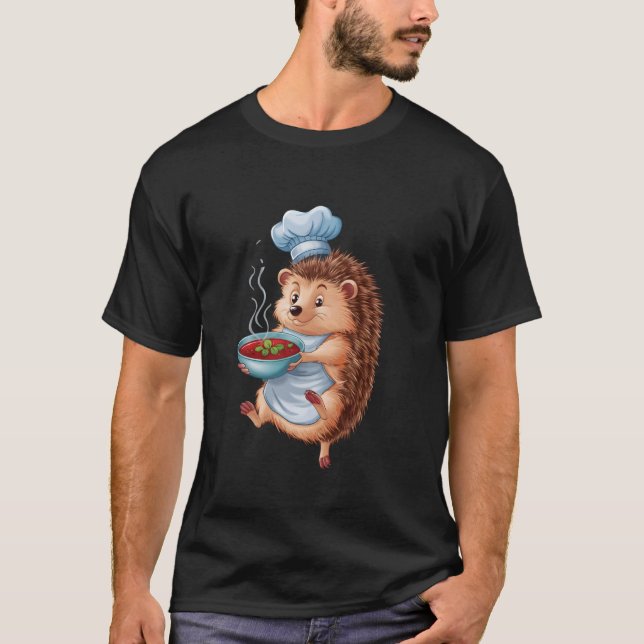 Igel isst Borschtsch T-Shirt (Vorderseite)