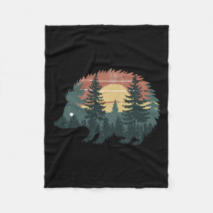 Igel Jagd Outdoor Camping Wald Männer Fleecedecke