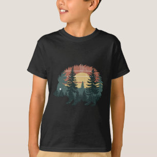 Igel Jagd Outdoor Camping Wald Männer T-Shirt