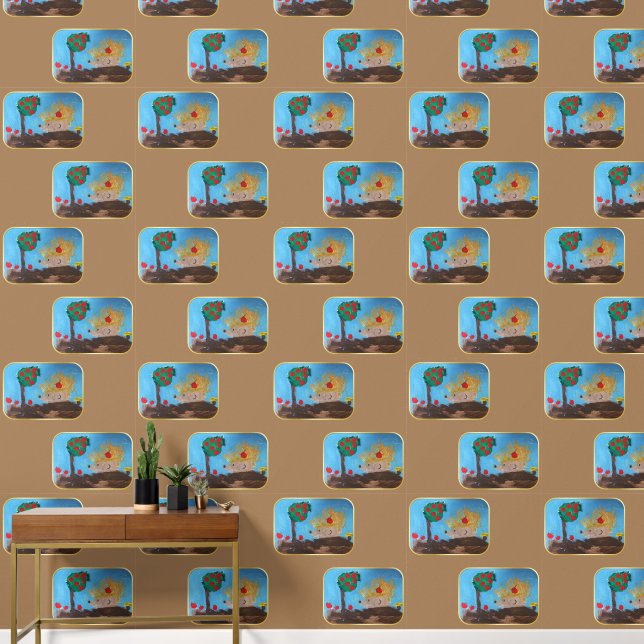 Igel Kunst von Kindern Tapete (Hausflur)