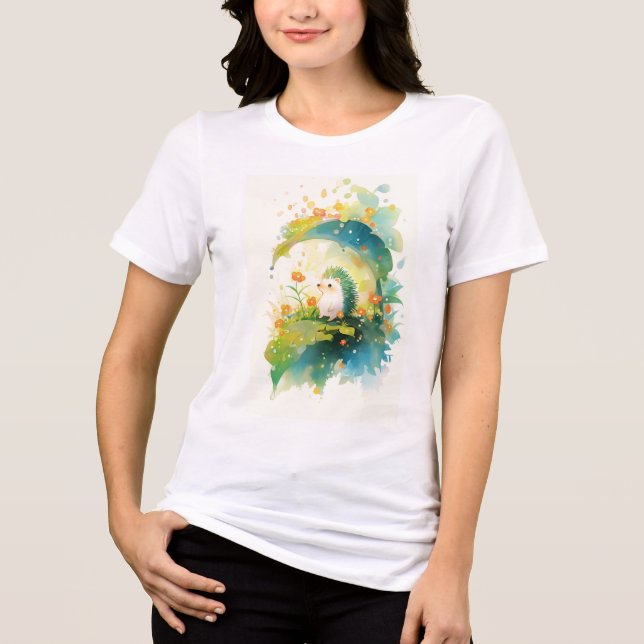 Igel Leaf Hideaway Tri-Blend Shirt (Vorderseite)