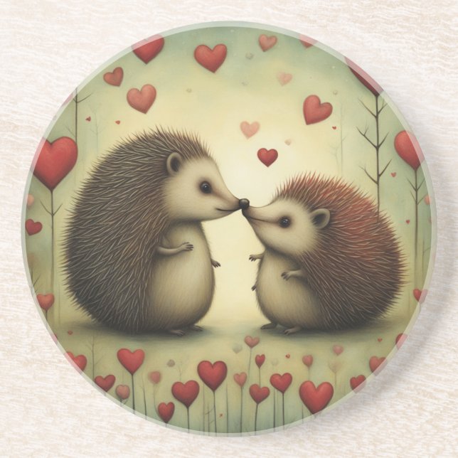 IGEL LIEBE 1 GETRÄNKEUNTERSETZER (Vorne)