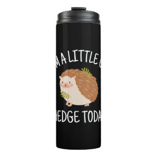 Igel Little zur Hedge heute Thermosbecher