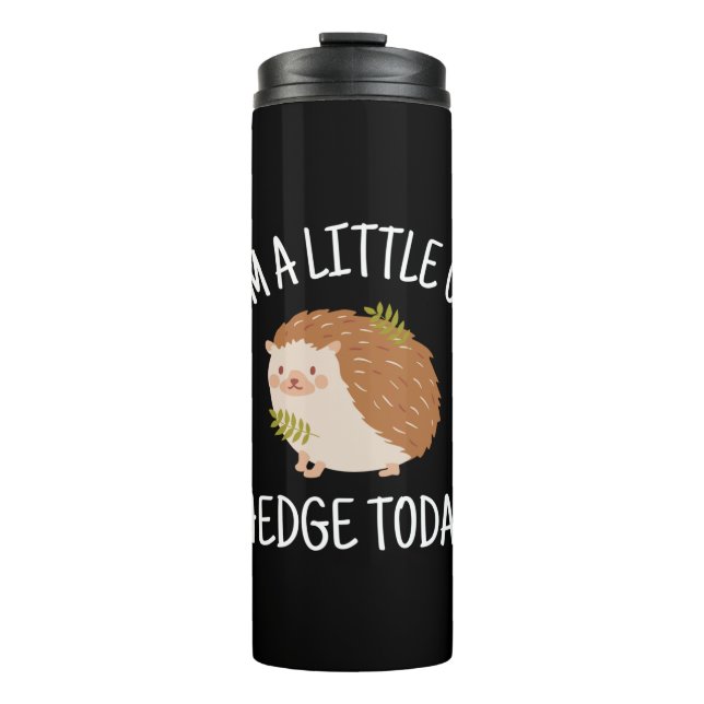 Igel Little zur Hedge heute Thermosbecher (Vorderseite)