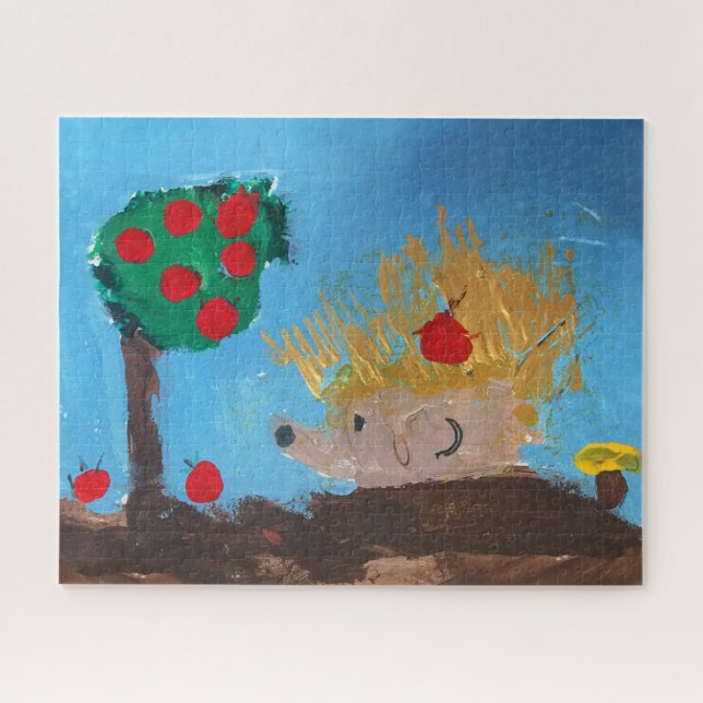 Igel-Malerei Puzzle (Horizontal)