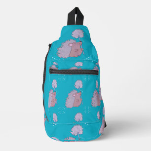 Igel mit Löwenzahn Niedliche Volkskunst Natur Crossbody Bag
