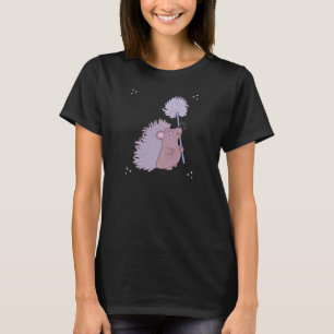 Igel mit Löwenzahn Niedliche Volkskunst Natur T-Shirt