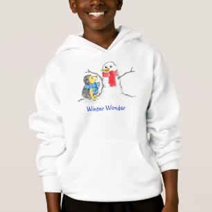 Igel mit Snowman Hoodie