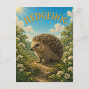 Igel Moosiger Wald Wasserfarbe GeoSaga Postkarte