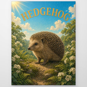 Igel Moosiger Wald Wasserfarbe GeoSaga Postkarte