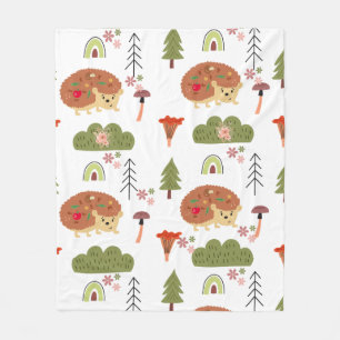 Igel Naturethan-Regenbogenmuster Fleecedecke