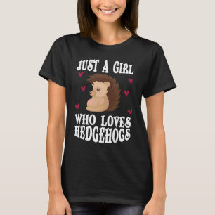 Igel nur ein Mädchen, die Igel Liebe Frauen Gi T-Shirt