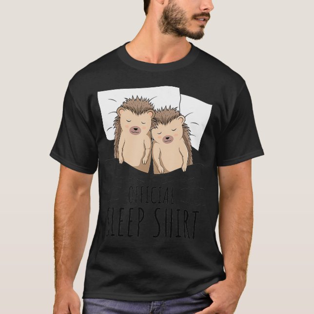 Igel Offiziell Sleep T-Shirt (Vorderseite)