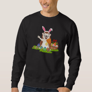 Igel Ostereier Jagd Sonniger Igel Ostern Sweatshirt
