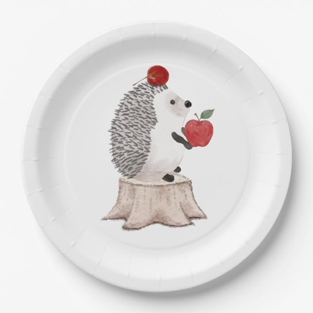 Igel Pappteller (Vorderseite)