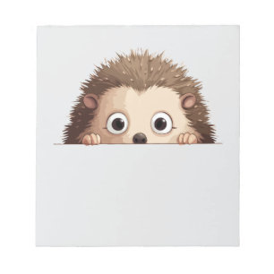 Igel Peeking Niedlich Adorable Funny Animal Cool Notizblock