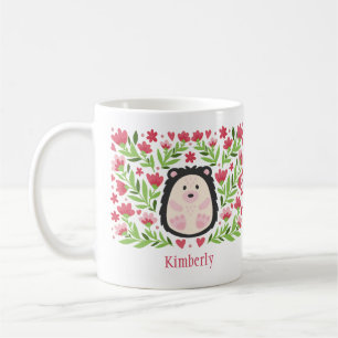 Igel personalisierter Name Kaffeetasse