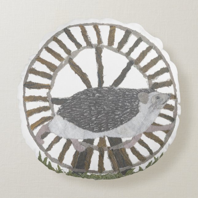 Igel Pillow Rundes Kissen (Vorderseite)