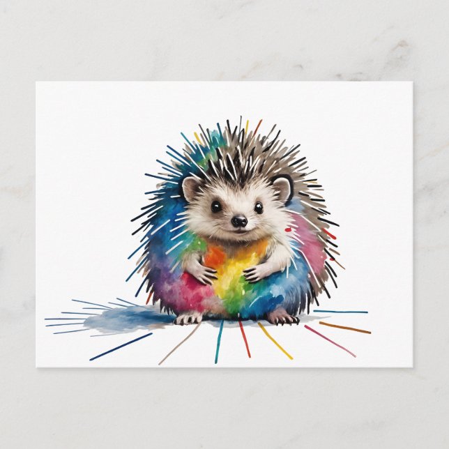 Igel Postkarte (Vorderseite)