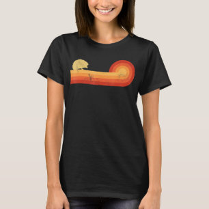 Igel Retro Vintage 60er 70er Sonnenuntergang Säuge T-Shirt