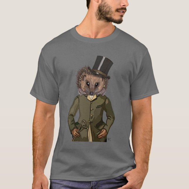 Igel Rider Portrait T-Shirt (Vorderseite)