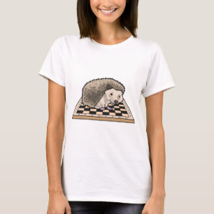 Igel Schachbrett Schach Brettspiel T-Shirt