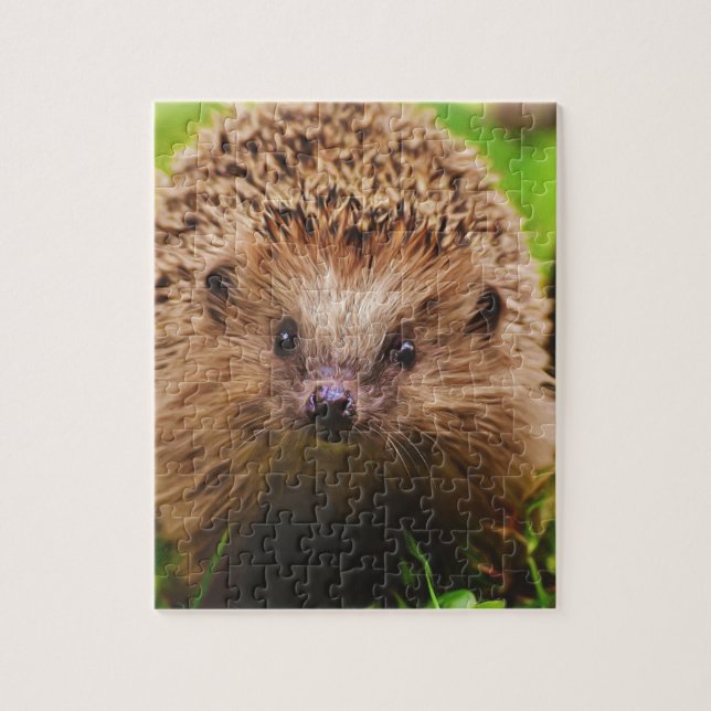 Igel Seltsam erkunden in der Natur Puzzle (Vertikal)