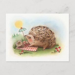 Igel Sommernachmittag Postkarte