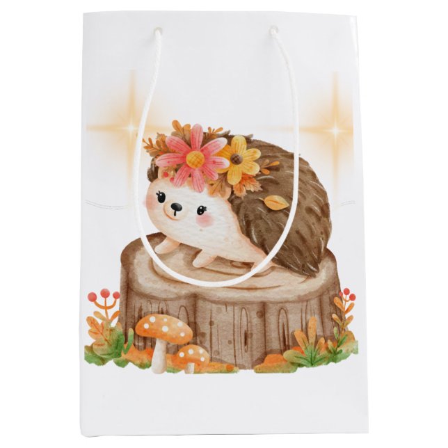 Igel-Sprungkoffer Mittlere Geschenktüte (Vorderseite)