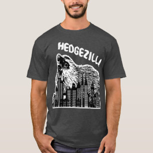 Igel Stacheln Kugel Curling up Herbst Blätter Stap T-Shirt