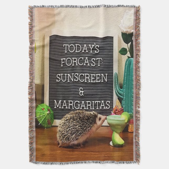 Igel Sunscreen und Margaritas Decke (Vorderseite Vertikal)