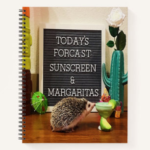 Igel Sunscreen und Margaritas Notizbuch