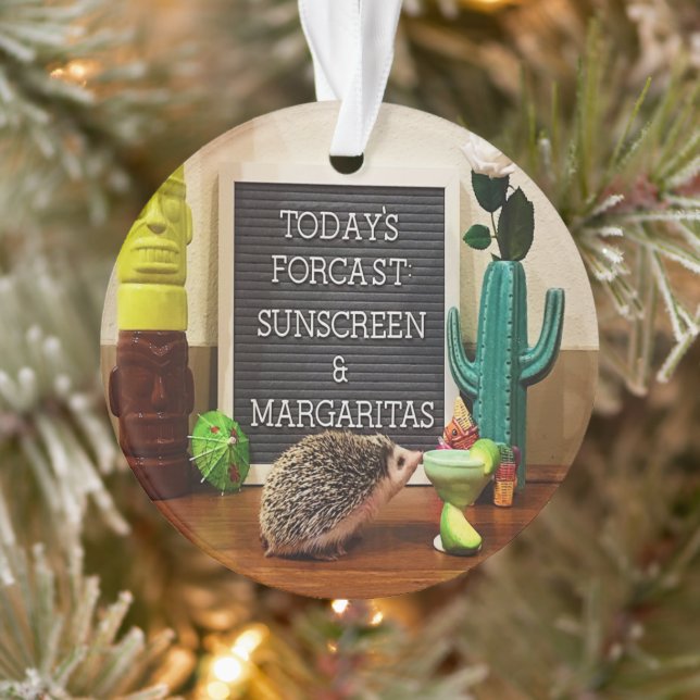Igel Sunscreen und Margaritas Ornament (Baum)