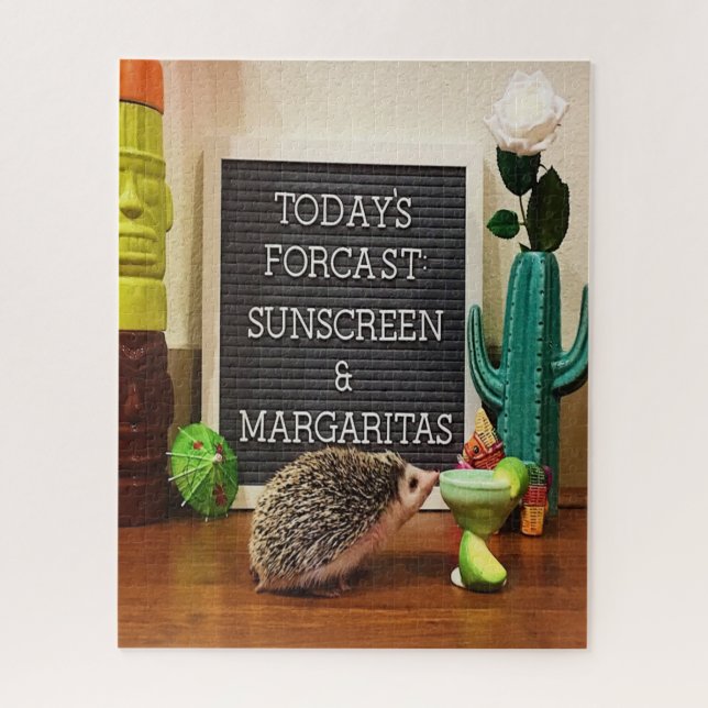 Igel Sunscreen und Margaritas Puzzle (Vertikal)
